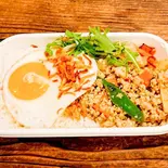 鶏ひき肉のガパオ炒めご飯（Cafe POKAPOKA）