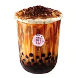 焦がしミルクフォーム タピオカミルク Brown sugar pearl milk with scorched milk foam（龍翔堂 上野店）