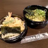 ミニ天丼と茶蕎麦のセット（そば・うどん 日光）