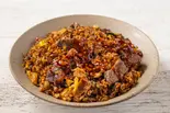 【黒】シビから台湾炒飯 Black Taiwanese Fried Rice with Numbing Spices（台湾牛肉炒飯 新宿店 Taiwan Beef Fried Rice）