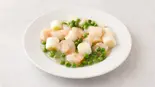 エビとグリーンピースの塩味炒め（知味軒）