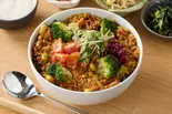 【野菜たっぷり】トマトチキンのヘルシーキーマボウル Vegetable Tomato Chicken Keema Bowl（【十八穀米＆美食美人】どんぶりde健康ごはん 幡ヶ谷店）
