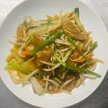 ニラレバ炒め（金福来）