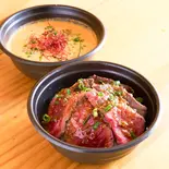 【和風】 ローストビーフボウルとユッケジャンスープのセット Rost  beef   bowl with  yukke jan soup set（熟成ローストビーフボウル川崎店）