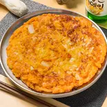 치즈 김치 지지미チーズキムチチヂミ（ハナムデジジップ/하남돼지/HANAMPIG）