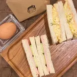 2種サンド(玉子＆ハム)のモーニングセット(ドリップバッグ珈琲付)（喫茶館プロコップ）