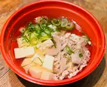 【大阪名物】昔ながらの肉豆腐(餃子工房ちびすけ 十三店)