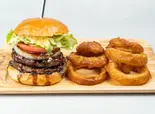 てりやきバーガーダブルオニオンリングセット（淡路島バーガー高円寺店）