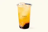 パッションフルーツティー タピオカ＆ナタデココ  Passionfruit Fruit Tea Tapioca ＆ Nata de Coco（台湾No.1黒糖タピオカミルク 珍煮丹）
