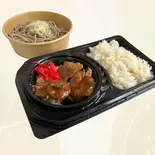 炙鶏流炭火焼鶏弁当そばセット（三希亭）