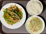 青椒肉絲定食（海鴎舫）