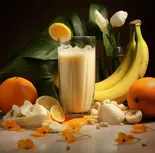ミルクバナナジュース + バナナ増し Banana milk(Hawaiiアサイーボウル 栄養満点 fruit acai bowl 南小岩)