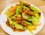 レバーピリ辛炒め(中華料理 宮)