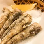 めひかり唐揚げ(鮨、鰻の割烹勘べえ)