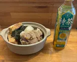 ちまぐー(県産豚)+お茶（農家酒場くしき）