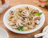 海鮮焼うどん（新大久保韓国横丁 上海ポチャ）