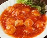 芝海老チリソース Chilli Prawns（中崋苑）