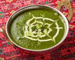 ほうれん草チキンカレー sag chicken curry（エベレスト・ロティー・カフェ）