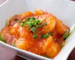 エビのチリソース炒め(四川麻辣火鍋 天府 関内店)