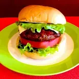 自家製ひき肉のチーズバーガー Cheeseburger Halal（キッチン ローズ）
