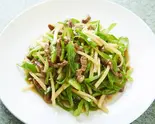 青椒肉絲(豚or牛) Green Peppers & Meat Stir-Fry (Pork or Beef)(中国料理 百番)