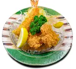 海老フライ2本とヒレカツ2個セット（かつき亭吾妻橋店）