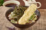 人気No.3 ちくわ天ラー油つけそば（絶品ラー油つけそば 侍空 蕨中央）