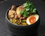 ミニパクチー台湾牛すじ丼（【櫻井・有吉THE夜会で話題】極太麻婆春雨 錦糸町店）