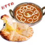 カレー&チーズナンセット / Curry and CheeseNan Set️(【スパイス王国インドで長年修行したシェフのこだわり料理】Himalayan Spice and Masala Mart)