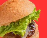 ベイビーてりやきバーガー Baby hamburger with Teriyaki sauce（BABANBABANBURGER）