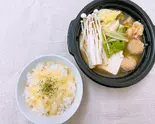 あっさり地鶏昆布鍋(シメ用ご飯+チーズのリゾットセット)（あったか一人鍋 鍋元 本店）