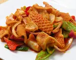 羊ハチノスの強火炒め sauteed lamb tripe 爆炒羊肚（清真小厨 日暮里店）