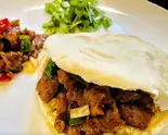 クミン風味ラムサンド pita bread sanwich with marinated lamb meat 孜然羊肉夹馍（清真小厨 日暮里店）