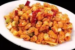 鶏肉の四川唐辛子炒めStir-fried chicken with Sichuan chili pepper宫保鸡丁（澤園 JAKUEN）