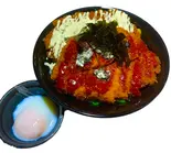 赤かつ&マヨかつ丼 ダブル盛/Red Spicy Katsu AND Mayo Katsu Special Don(とんかつ七兵衛 高田馬場2号店)