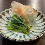 三つ葉のおひたし（酒と肴 めから鱗）