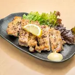鶏のモモ塩焼き（たこ焼き風林火山）