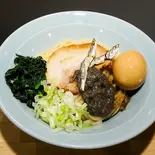 【生麺】味玉極濃煮干油そば（東京極上煮干 野毛店）