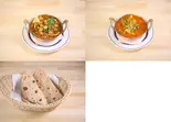 2 カレー・チャパティセット/2 curry Chapati set（南インドレストランMARUDHU）