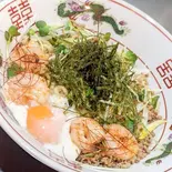プリ海老ピリ辛油そば(油そば専門店のせ屋)