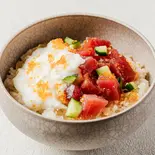 C2|山かけまぐろ丼 Grated yam and Tuna bowl(醤油をかけない海鮮丼 うみさち 三田店)