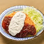 【ソースカツチキン】【タルタル】ジャンボチキンカツのソースカツ弁当(たれカツ丼わらじ屋 中野店)