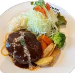 ハンバーグプレート【200g】ご飯 並盛（いずみカリー桜塚本店）