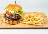 てりやきバーガーダブルポテトセット（淡路島バーガー高円寺店）