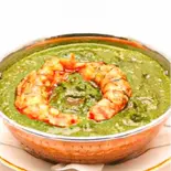 ほうれん草プラウンカレー/Sag Prawn Curry（アジアンレストラン モニカ）