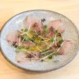 鮮魚しば漬けカルパッチョ（タチノミハジメ）