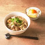 肉ダブル！肉吸いお肉160gと卵かけご飯定食（大阪名物！肉吸い「千日屋」 博多店）