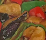 ピーマンとジャガイモとナス炒め（本格中華料理 東盛軒）