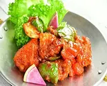 海老のチリソース炒め Prawn Manchurian（インド料理マハラジャ ボンベイカフェ晴海店）