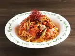 ベーコンときのこのアラビアータ（パスタmama）